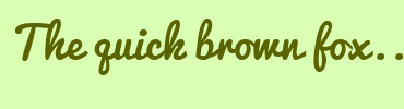 Image with Font Color 5A6300 and Background Color DBFFB2